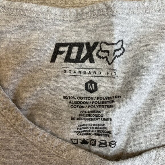 Fox Racing Tank Top Sleeveless Shirt Mens Medium Stardard Fit Gray - Picture 4 of 4
